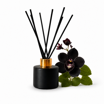 Mikado Black Orchid & Patchouli · Floral intensa y terrosa