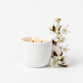 Vela aromática ZENUM Cotton & Orange Blossom · colección SCULPT