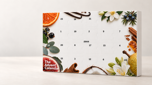 Calendario de Adviento ZENUM con 24 ventanas numeradas
