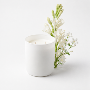 Vela aromática Tuberose & Jasmine · Floral intensa y sensual · STUDIO